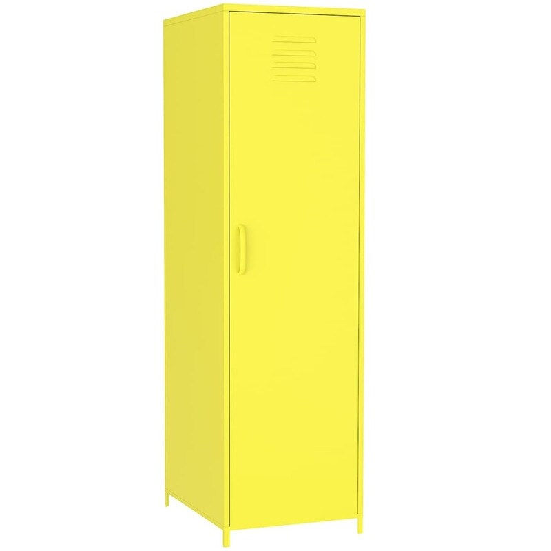 Metal Armoires Locker Cabinet for Kid with Hanging Rod and Shelves