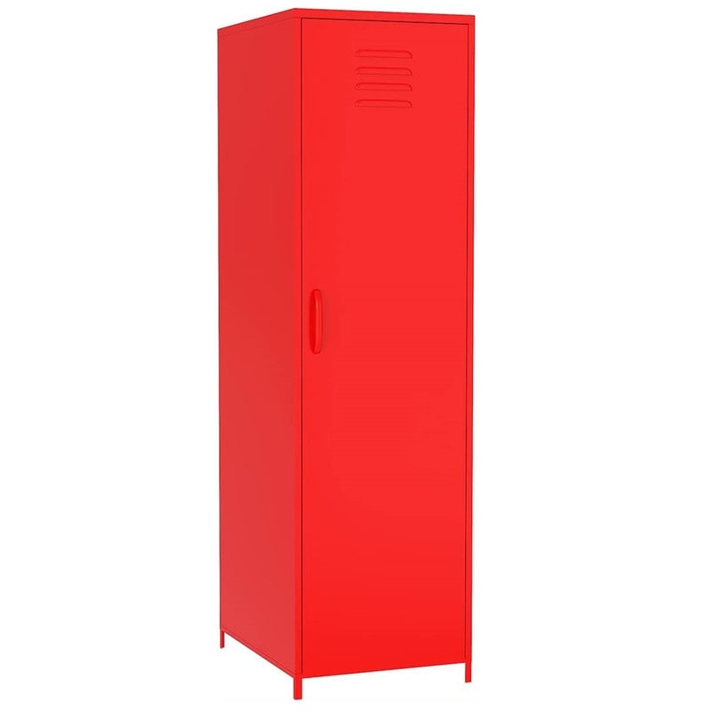 Metal Armoires Locker Cabinet for Kid with Hanging Rod and Shelves