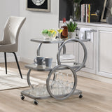 Metal Bar Cart Silver Bar Carts for the Home