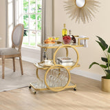 Metal Bar Cart Silver Bar Carts for the Home