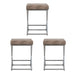 Metal Bar Stool with Footrest(set of 3)