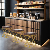 Metal Bar Stool with Footrest(set of 3)