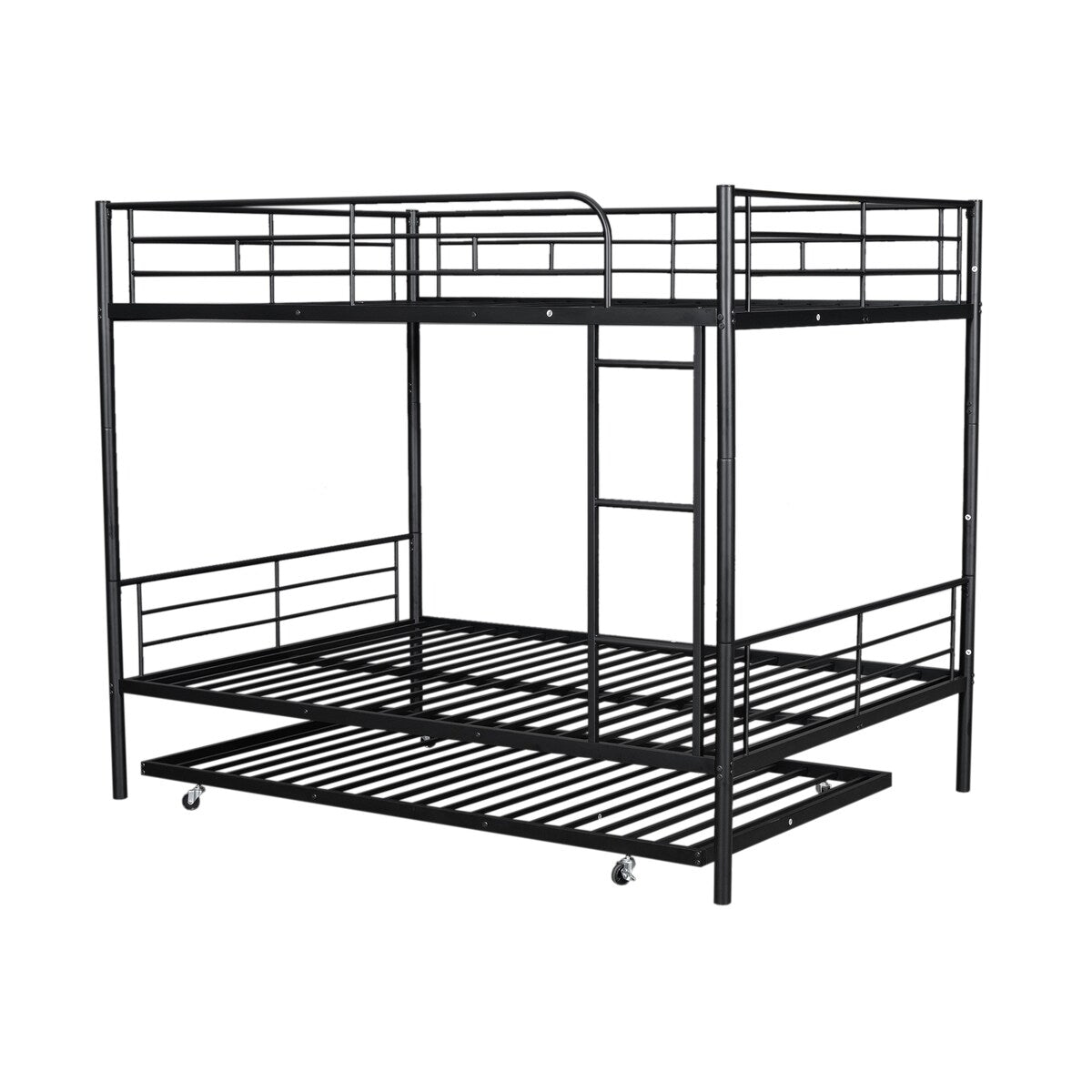 Metal Bunk Bed with Trundle
