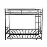 Metal Bunk Bed with Trundle