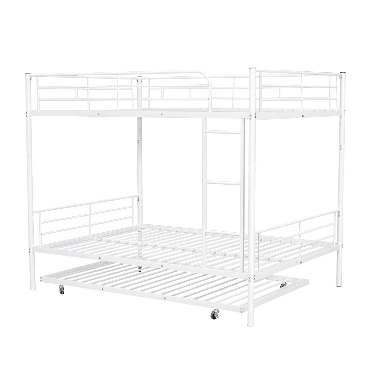 Metal Bunk Bed with Trundle