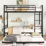 Metal Bunk Bed with Trundle