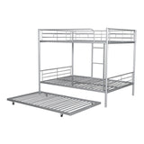 Metal Bunk Bed with Trundle