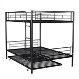 Metal Bunk Bed with Trundle
