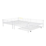 Metal Bunk Bed with Trundle