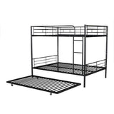 Metal Bunk Bed with Trundle