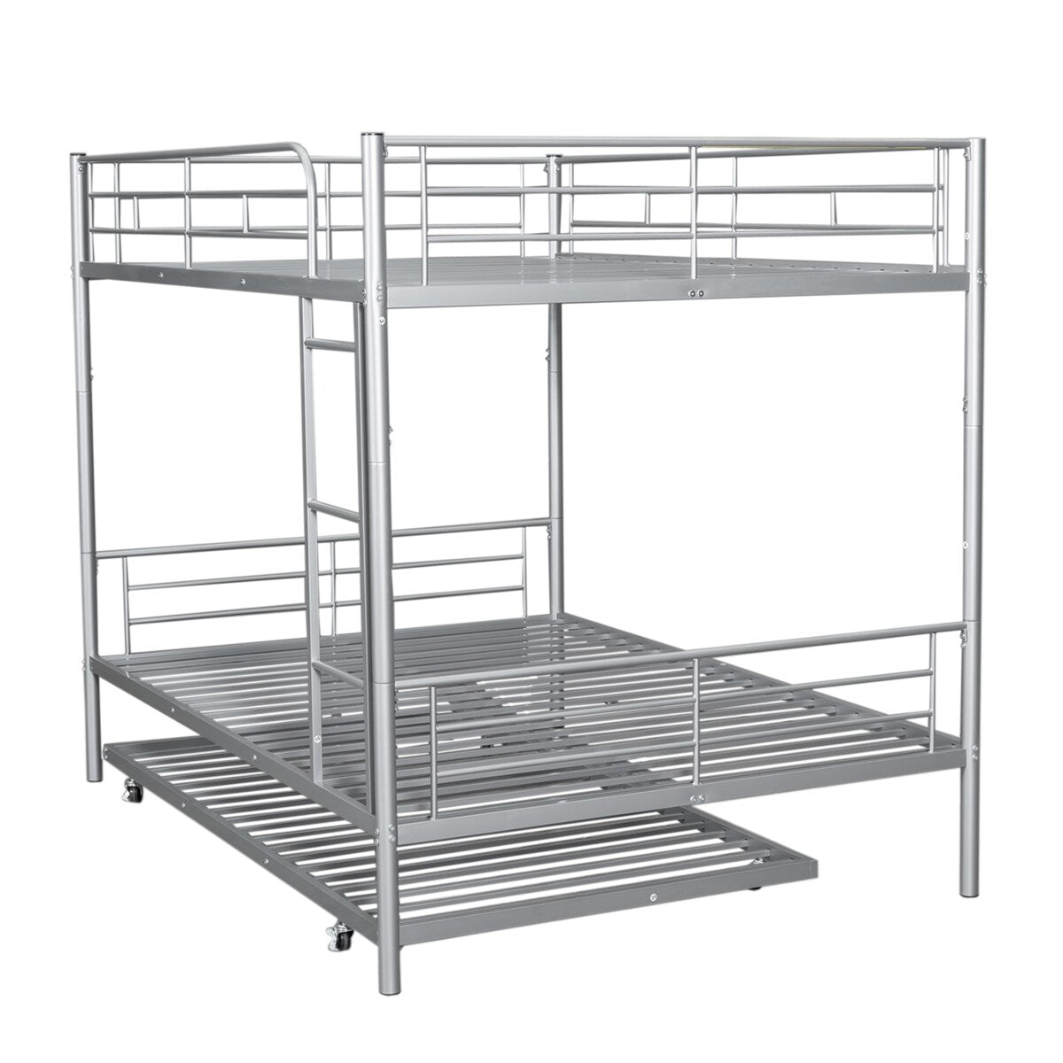 Metal Bunk Bed with Trundle