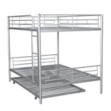Metal Bunk Bed with Trundle