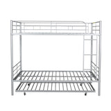 Metal Bunk Bed with Trundle