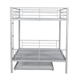 Metal Bunk Bed with Trundle