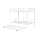 Metal Bunk Bed with Trundle
