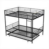 Metal Bunk Bed with Trundle
