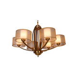 Metal Chandelier 32x24" 6 Lights 9.0"H - 21.0" x 21.0" x 9.0"
