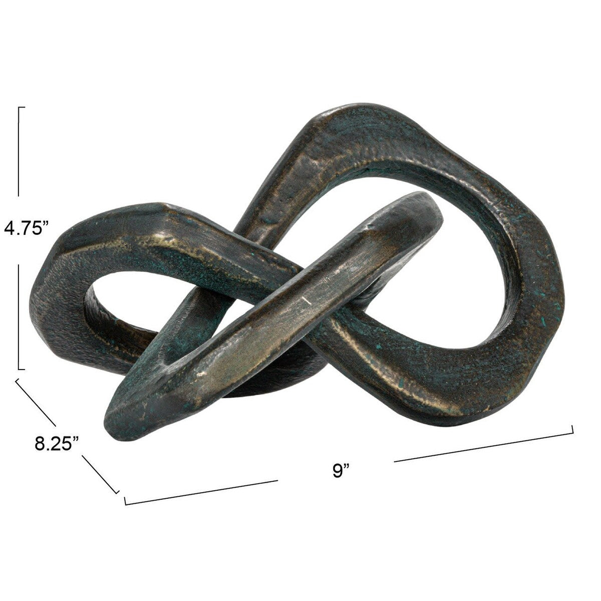 Metal Figurine - 9.0"L x 8.3"W x 4.8"H