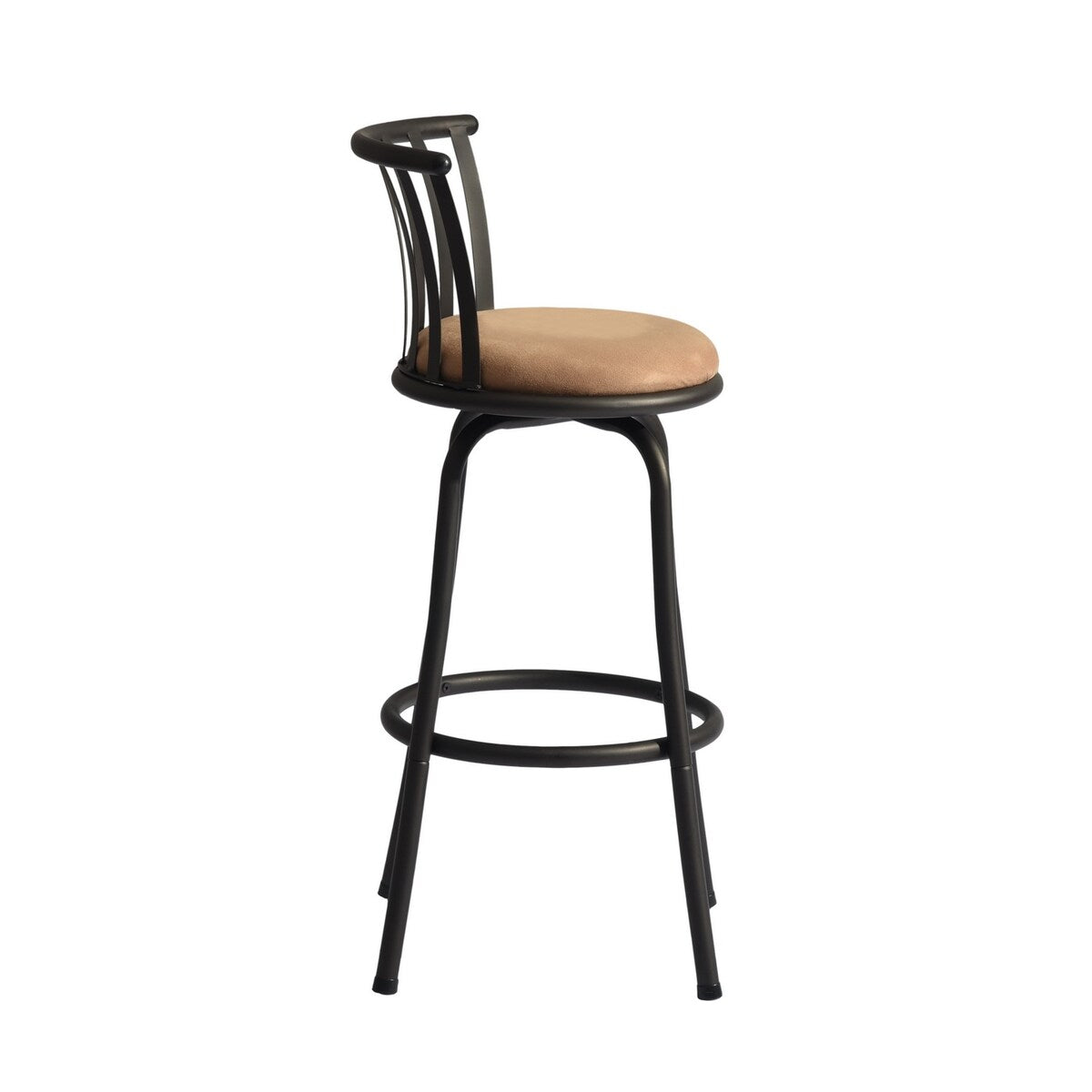 Metal Frame 29'' Swivel Counter Height Bar Stools Set of 2 Metal Frame for Living Room, Kitchen Bar Counter, Brown
