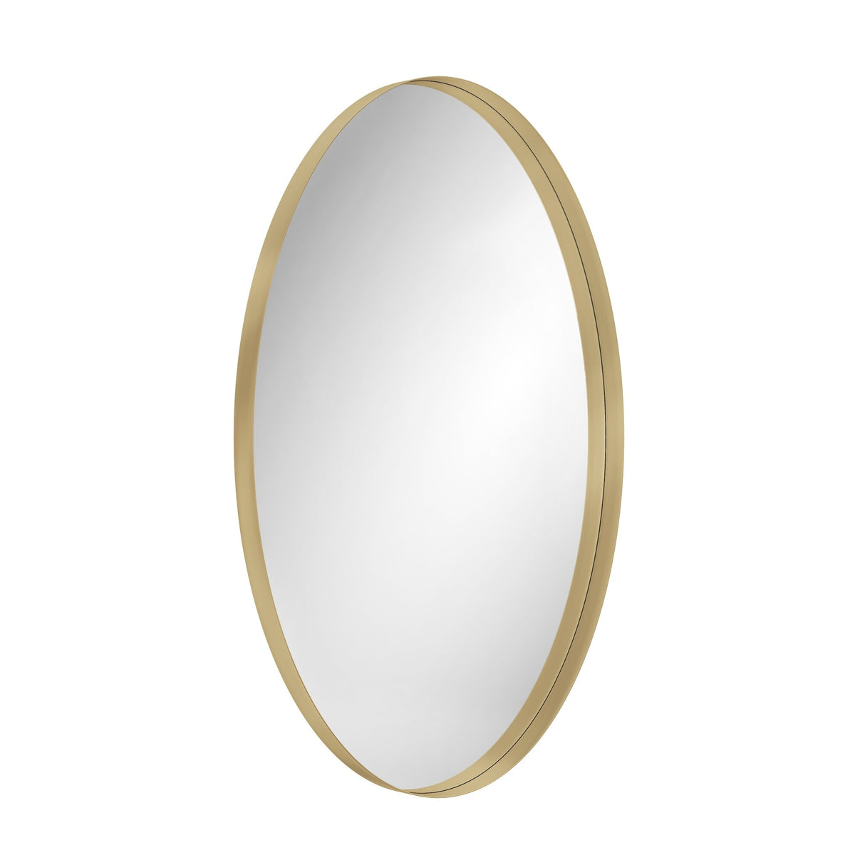 Metal Frame Oval Wall Mirror for Bathroom