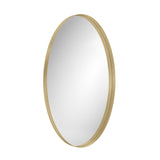 Metal Frame Oval Wall Mirror for Bathroom