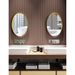 Metal Frame Oval Wall Mirror for Bathroom