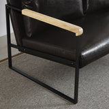 Faux Leather Upholstered Loveseat - 31.10 x 49.60 x 32.30