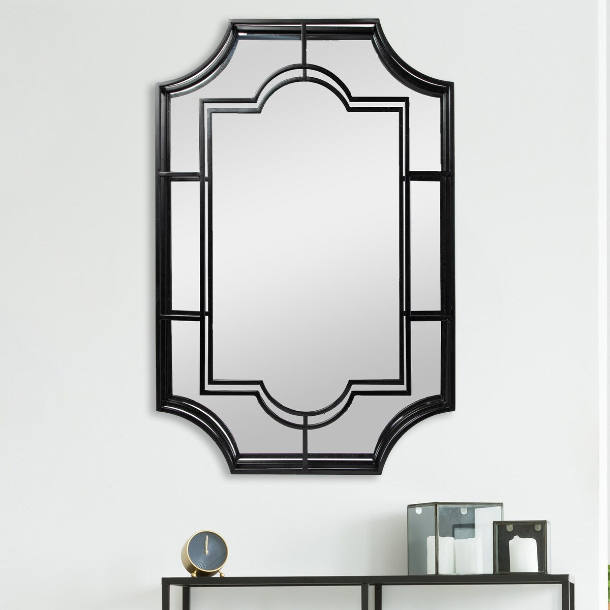 Metal Framed Wall Mirror - 23.8"L x 2.8"W x 35.9"H