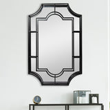 Metal Framed Wall Mirror - 23.8"L x 2.8"W x 35.9"H