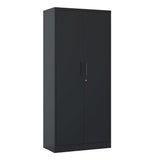 Metal Garage Storage Cabinet Tool Steel with Doors and 4 Shelves