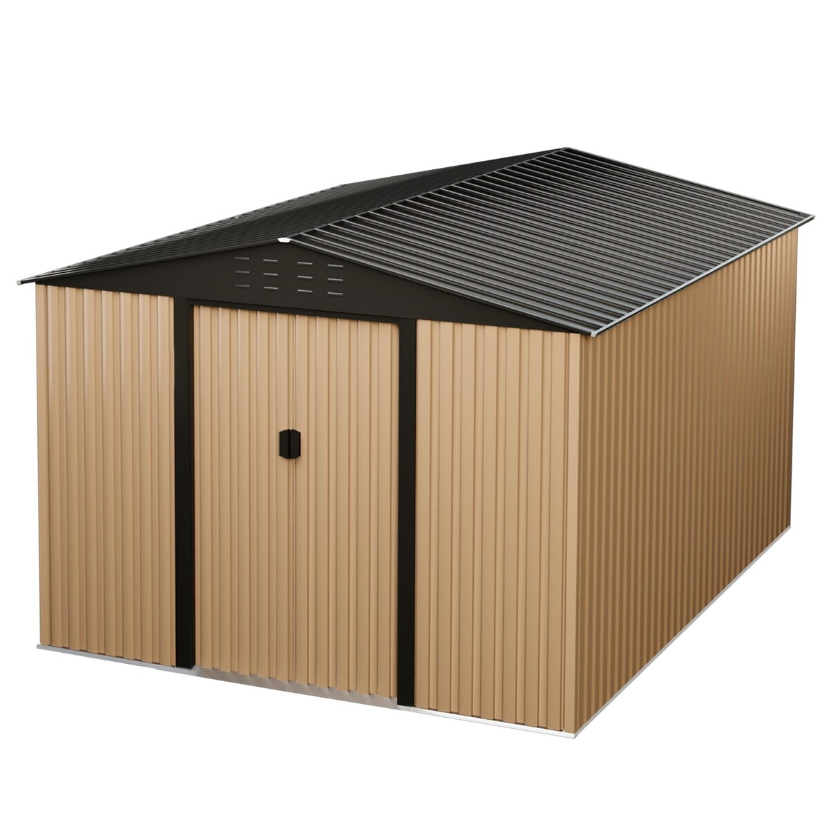 Metal Garden Shed, Outdoor Storage Shed,Lockable Metal Storage Shed for Garden,Patio,Backyard