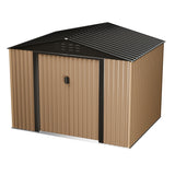 Metal Garden Shed, Outdoor Storage Shed,Lockable Metal Storage Shed for Garden,Patio,Backyard