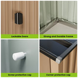 Metal Garden Shed, Outdoor Storage Shed,Lockable Metal Storage Shed for Garden,Patio,Backyard