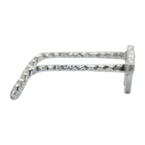 Metal Heart Shaped Glasses, Silver 3"H - 8.0" x 7.5" x 3.0"