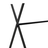 Metal House Platform Bed with Triangle Structure