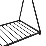 Metal House Platform Bed with Triangle Structure