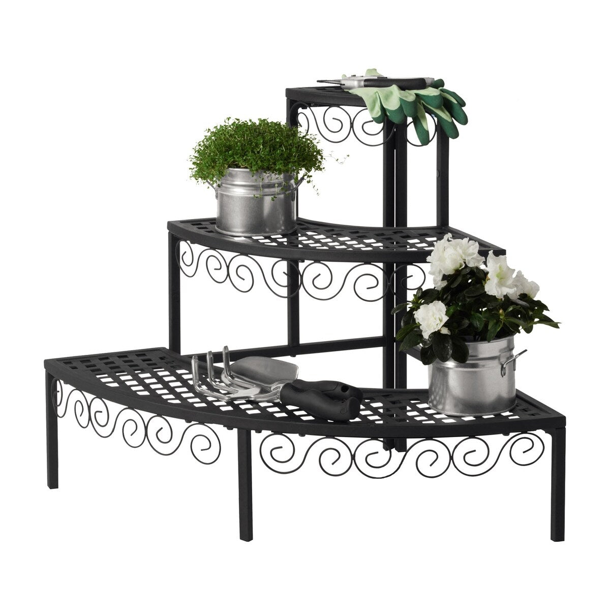 Metal Middle Plant Stand or End Cap Plant Stand - Indoor/Outdoor