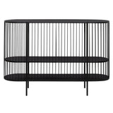 Metal Narrow Oval 2 Shelf Console Table with Open Wire Frame - Black - Roche River Decor