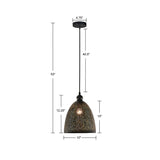 Metal Perforated Pendant Light