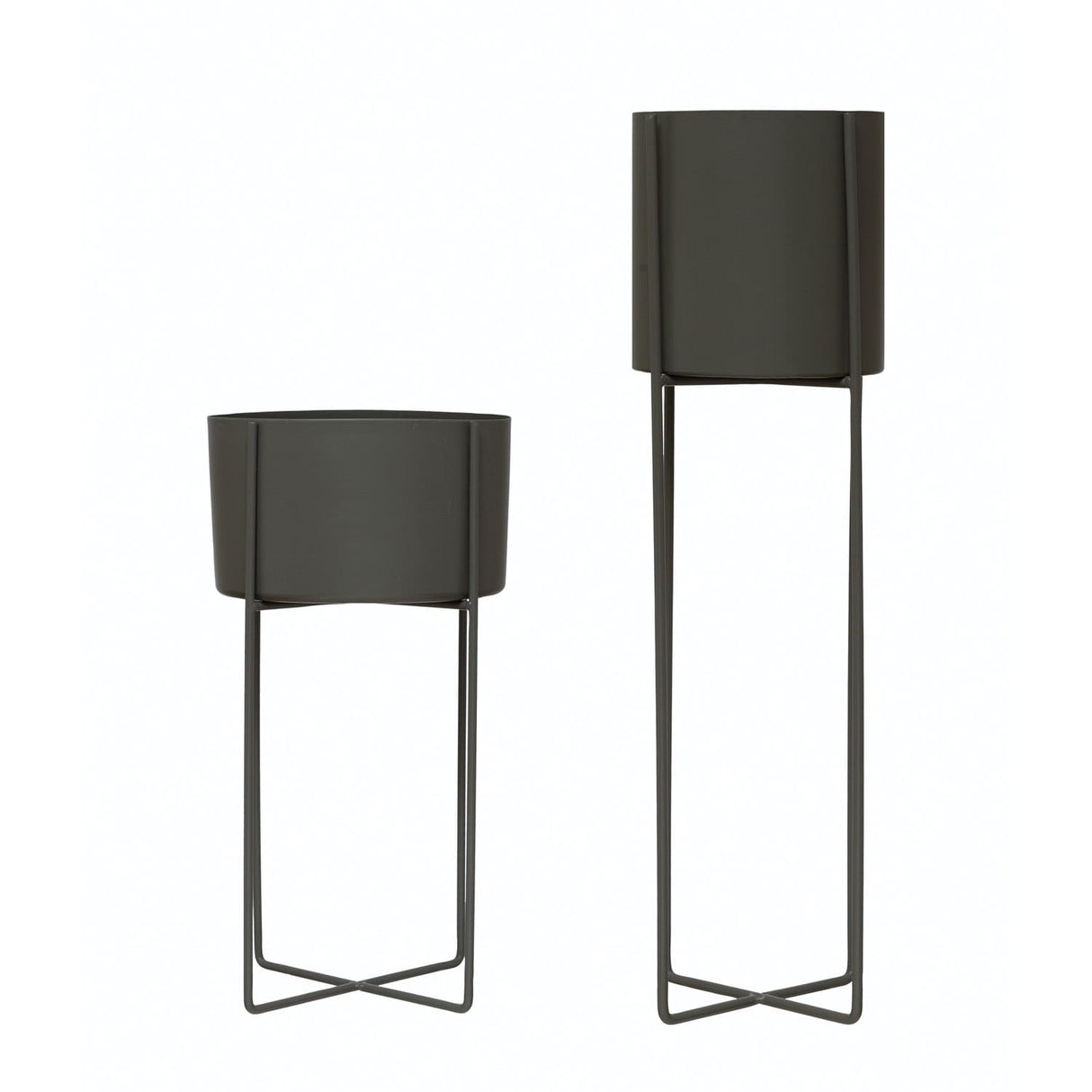 Metal Planter with Stand