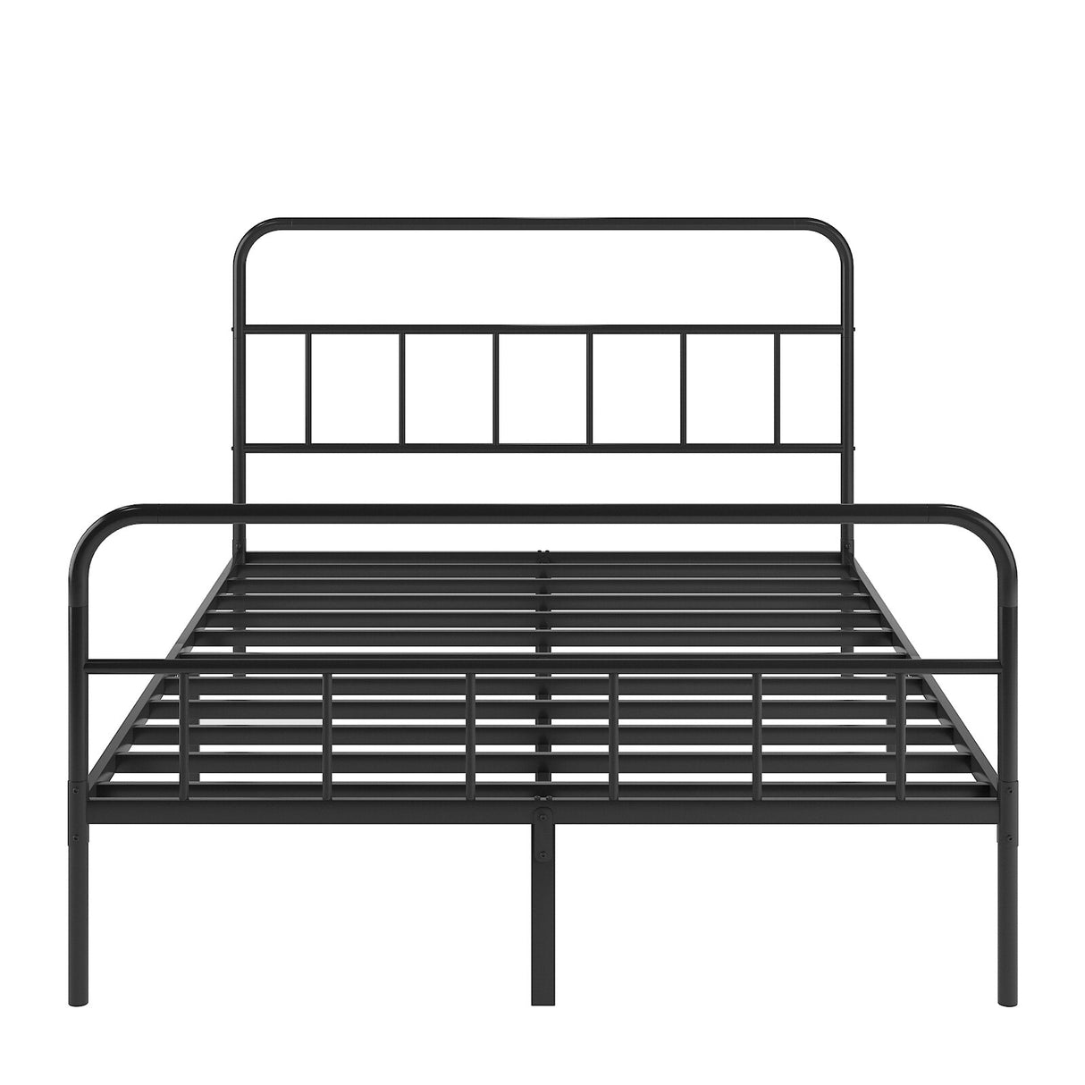 Metal Platform Bed Frame With Headboard, Sturdy Metal Frame, No Box Spring Needed(Queen)