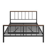 Metal Platform Bed frame with Headboard and Footboard,Sturdy Metal Frame