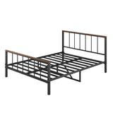 Metal Platform Bed frame with Headboard and Footboard,Sturdy Metal Frame