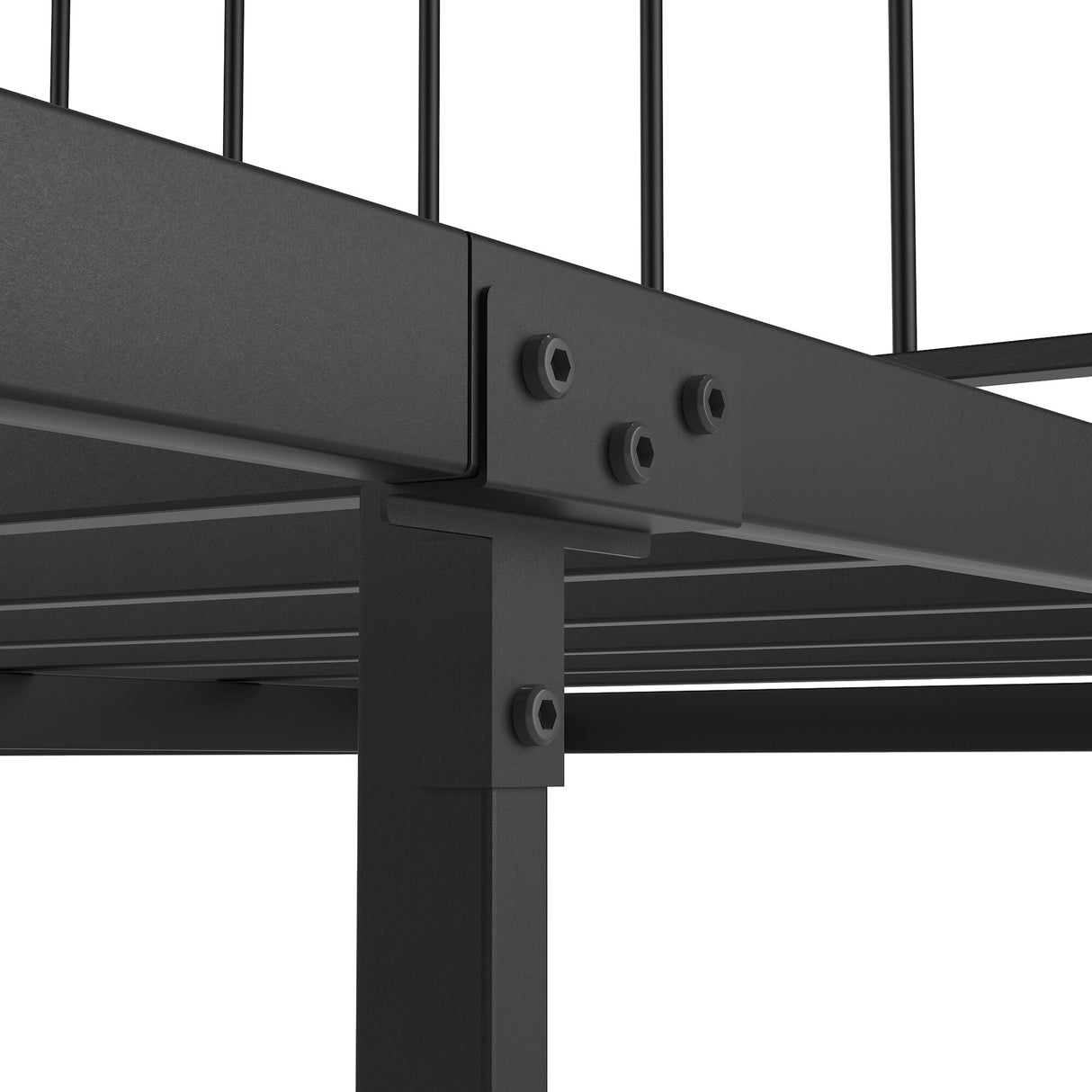 Metal Platform Bed frame with Headboard and Footboard,Sturdy Metal Frame