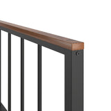 Metal Platform Bed frame with Headboard and Footboard,Sturdy Metal Frame
