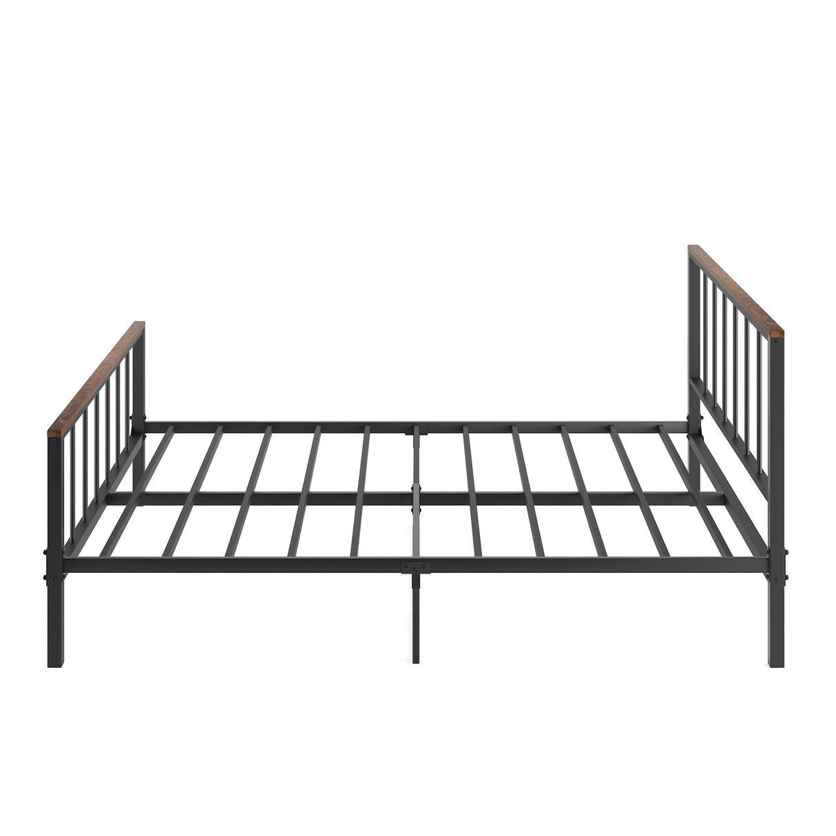 Metal Platform Bed frame with Headboard and Footboard,Sturdy Metal Frame