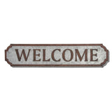 Metal Sign Welcome Wall Decor - Brown - Roche River Decor