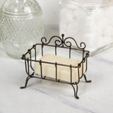 Metal Soap Holder with Natural Finish