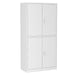 Metal Storage Cabinet Metal Cabinet with 4 Doors and Lock for Home