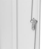 Metal Storage Cabinet Metal Cabinet with 4 Doors and Lock for Home